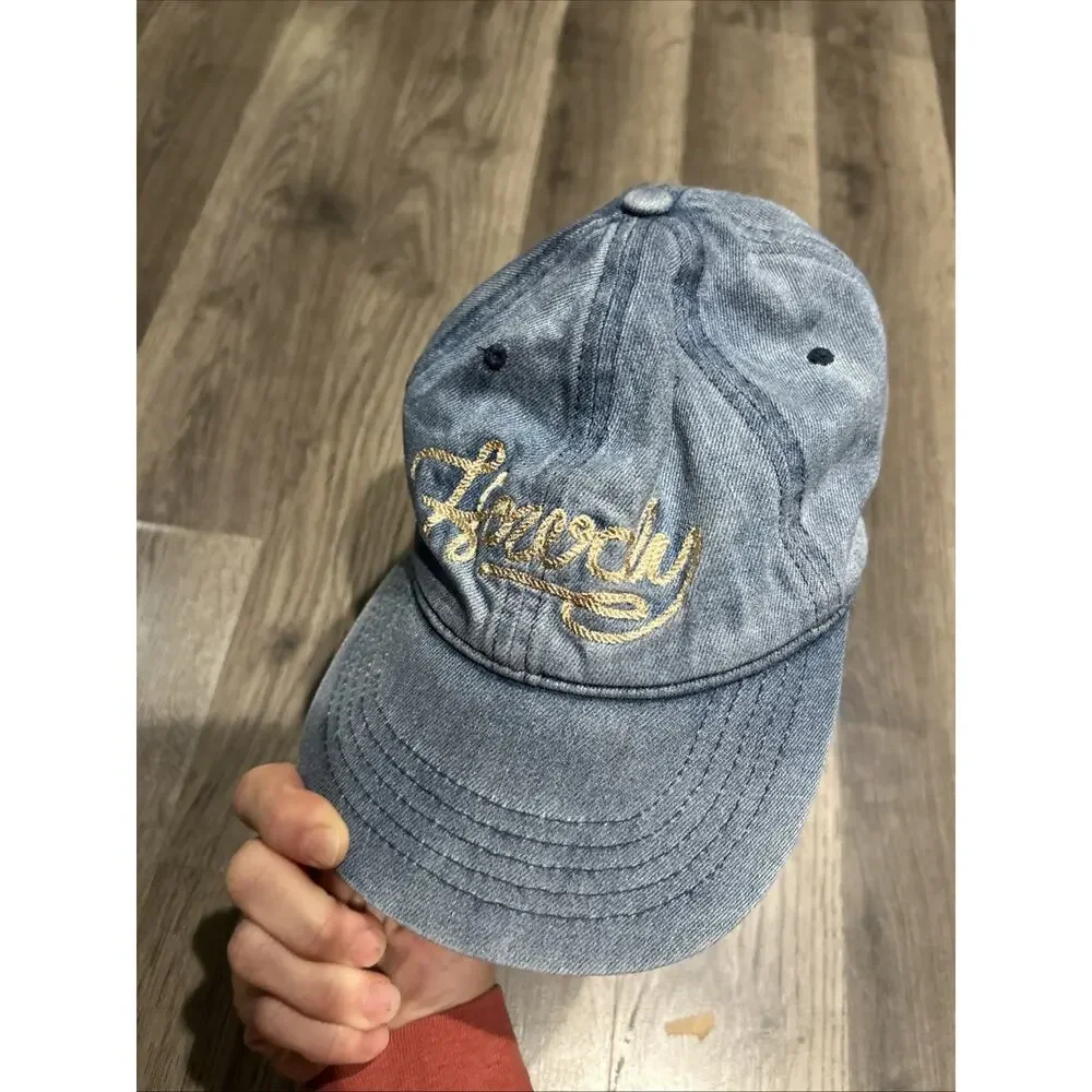 Howdy Denim And Cow Print Hat